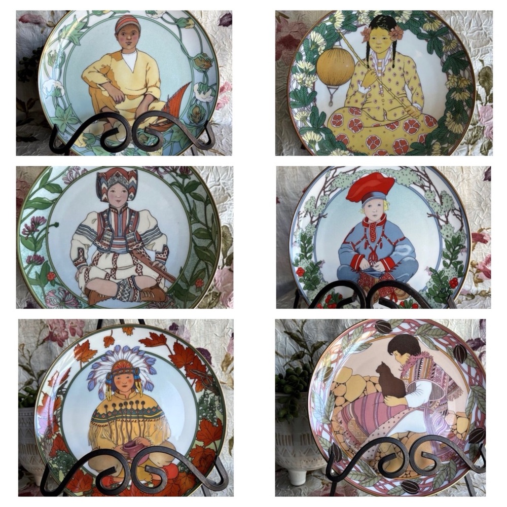 UNICEF Heinrich Collector Plates lot of 6. Excellent condition.